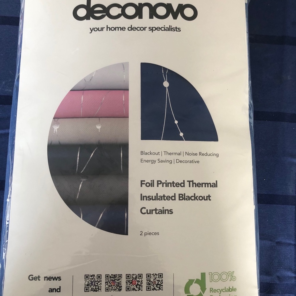Royal blue Blackout curtains